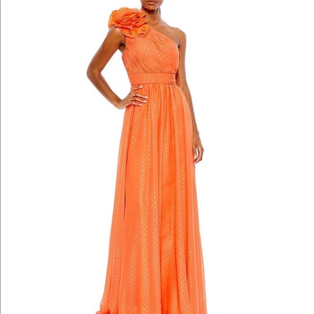 Mac Duggal Tangerine Gown